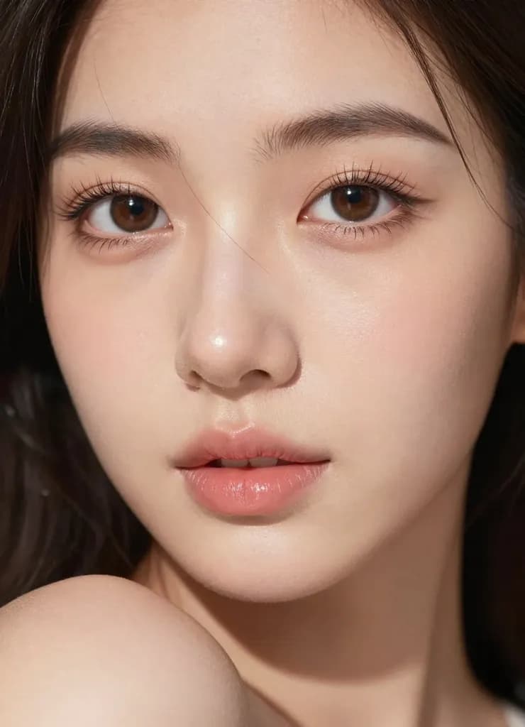 Close-up portrait of a woman with perfect skin detail and natural lighting, demonstrating HappyHorse AI photorealistic quality