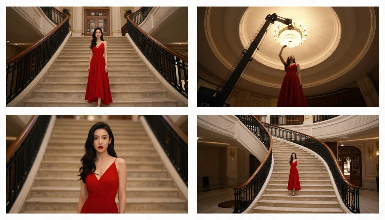 Comparison of camera movements for image-to-video such as dolly, pan, tilt, and orbit